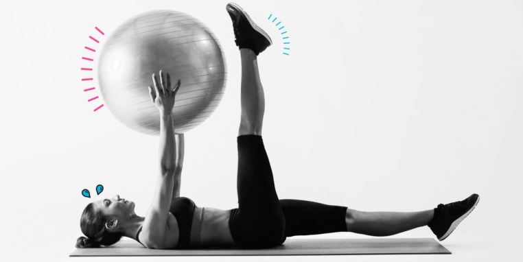 A 6-week Pilates intervention program (Study) for chronic back pain - Picture of a woman doing Pilates